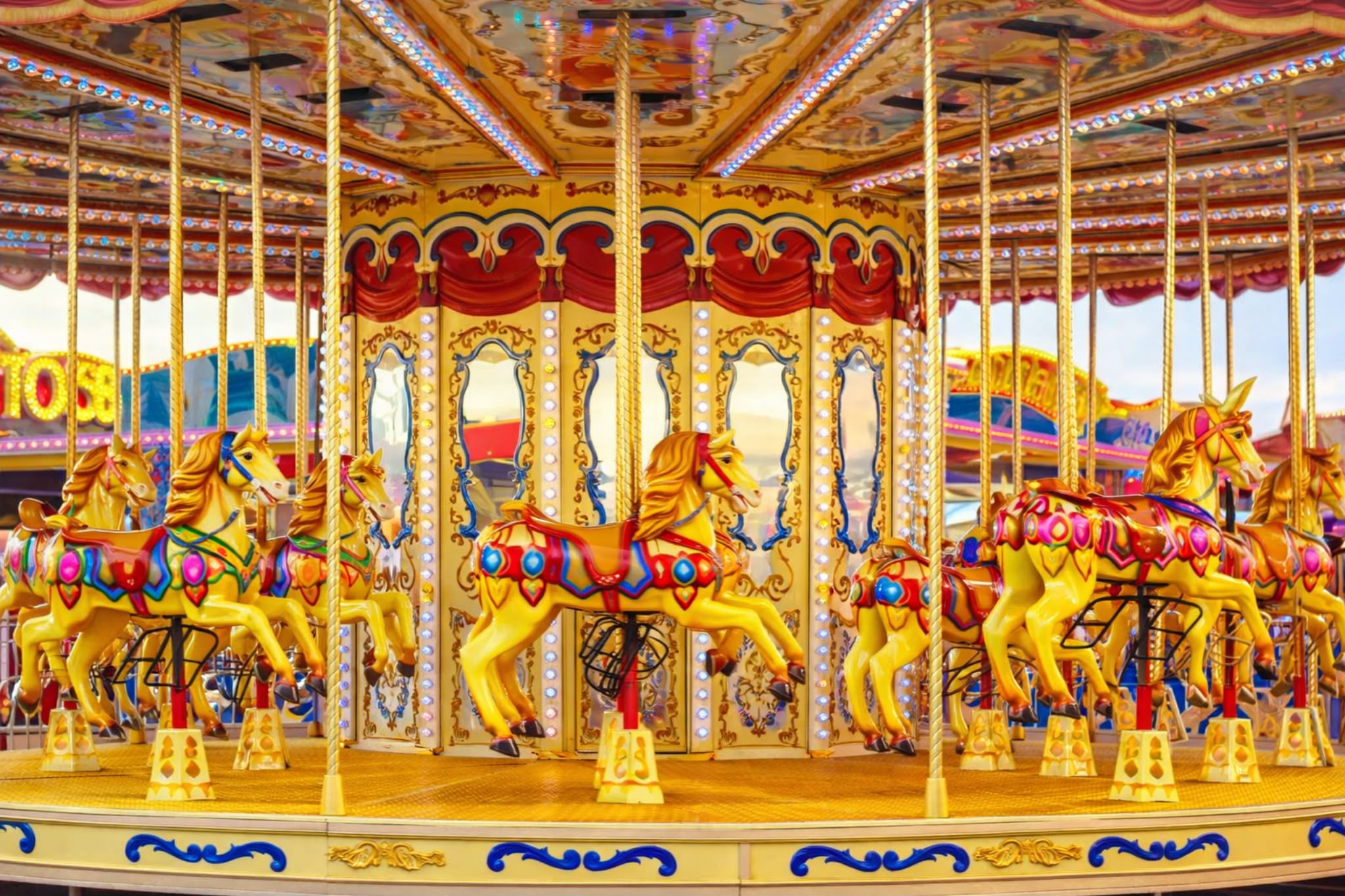 Traditional Continental Carousel at an event